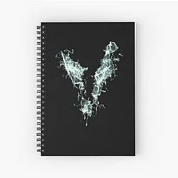 Venom Blue Flame Spiral Notebook