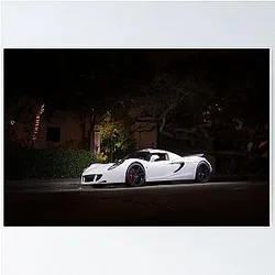 White Hennessey Venom GT
