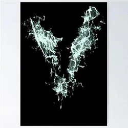 Venom Blue Flame Poster
