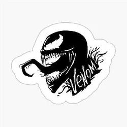 Venom Black Sticker