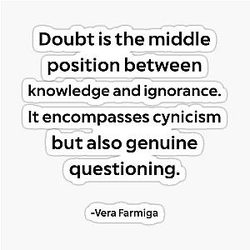 Vera Farmiga On Knowledge Sticker
