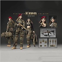 VERYCOOL VCF-2050 Full Set Deban Camouflage Female Soldier KERR Movable Action Figure Toy