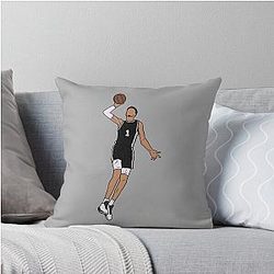 Victor Wembanyama Dunk San Antonio Throw Pillow