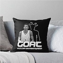 Victor Wembanyama Basketball Style Throw Pillow