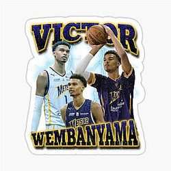 Victor Wembanyama Bootleg Vintage 90s T-Shirt Sticker