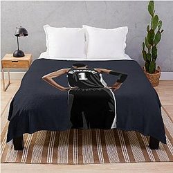 Victor Wembanyama Vector Black Blanket