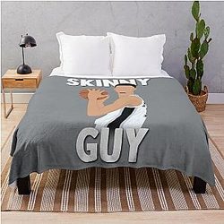 Victor Wembanyama Wemby San Antonio Skinny Guy Throw Blanket