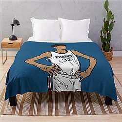 Victor Wembanyama France Throw Blanket