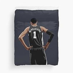 Of Victor Wembanyama Black Duvet Cover