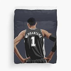 Victor Wembanyama Back Above Black Waist Cover