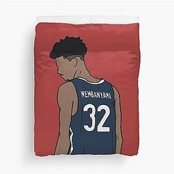 Victor Wembanyama Back to Duvet Cover