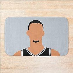 Victor Wembanyama Portrait San Antonio Bath Mat