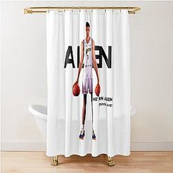 Victor Wembanyama NBA T-Shirt Gift for Woman and Man Unisex Shower Curtain
