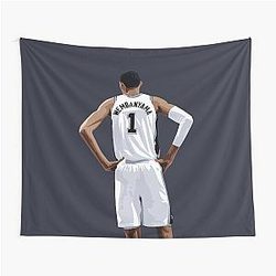 Victor Wembanyama White Tapestry