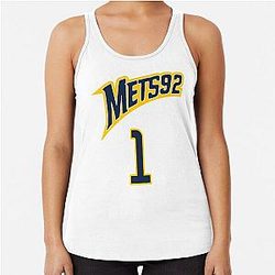 Victor Wembanyama METS92 Jersey Racerback Tank Top