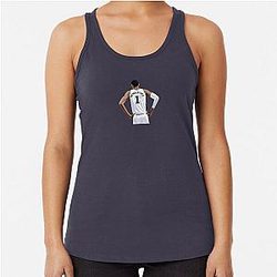 Victor Wembanyama White Racerback Tank Top