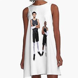 Victor Wembanyama and Chris Paul A-Line Dress