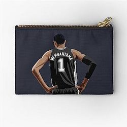 Victor Wembanyama Back Black Waist Qiangy Zipper Pouch