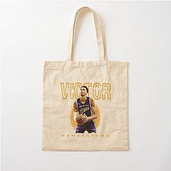 Spurs Victor Wembanyama Vintage 90s T-Shirt Gift Unisex Cotton Tote Bag