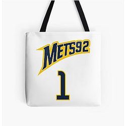 Victor Wembanyama Mets 92 Jersey All Over Print Tote Bag