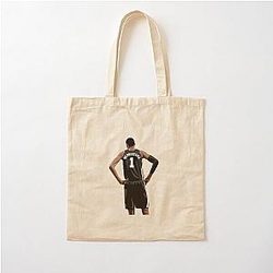 Victor Wembanyama Black Cotton Tote Bag