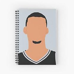 Victor Wembanyama Portrait - San Antonio Spiral Notebook