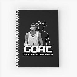 Victor Wembanyama Basketball Style Spiral Notebook
