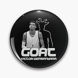 Victor Wembanyama Basketball Goat Pin