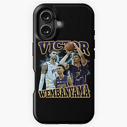 Victor Wembanyama 90's Tshirt iPhone Tough Case