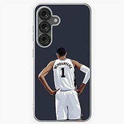 Victor Wembanyama Vector Back White Qiangy Samsung Galaxy Soft Case