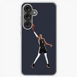 Victor Wembanyama Vector Layup black Qiangy Samsung Galaxy Soft Case