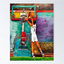 Victor Wembanyama Paint Art Poster