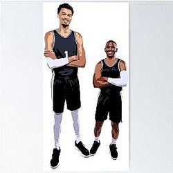 Victor Wembanyama & Chris Paul Poster