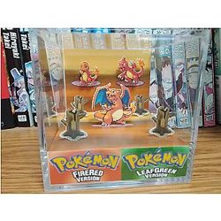 Evolution Charizard / Shiny Charizard (FRLG), Charmander Charmeleon 3D Diorama Cube