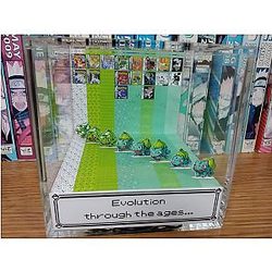 Generation Bulbasaur- Bulbasaur 3D Diorama Cube- Bulbasaur Handmade Crystal Diorama Cube