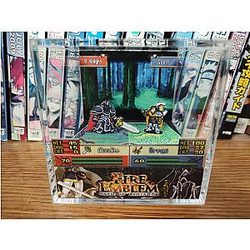 Fire Emblem Diorama - Black Knight vs Greil (Path of Radiance)- Fire Emblem 3D Diorama Cube