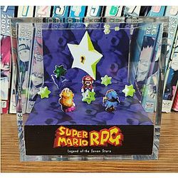 Mario Starhill Diorama - Super Mario RPG (Starhill), Mario 3D Diorama Cube