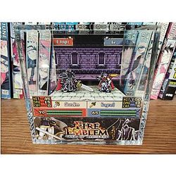 Fire Emblem Diorama - Black Knight vs Ike (Path of Radiance)- Ike Fire Emblem 3D Diorama Cube