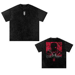 Berserk Anime Snow Washed Oversized Cotton NTMD 2805 The Owl House T-Shirts