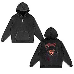 Berserk Anime Acid Washed Oversize NTMD 2805 The Owl House Hoodies