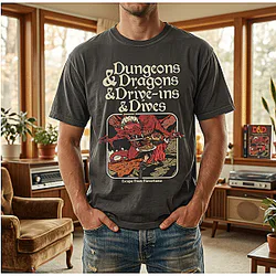 Dungeon Dragon Dive ins and Dives - Y2K style T-Shirt The Owl House T-Shirts