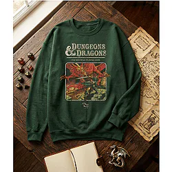 Dungeon Dragon 1974 Sweatshirt - Y2K style  The Owl House Sweatshirts