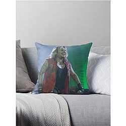 Vince Neil Photograph Throw Pillow