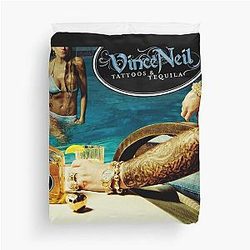 Vince Neil tattoos tequilaaaa **removed**... tequila Duvet Cover