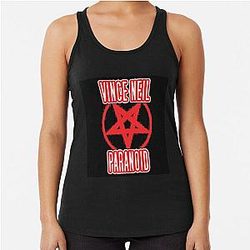 Vince Neil Parannoid Racerback Tank Top