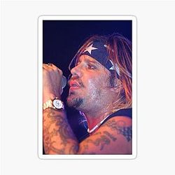 Vince Neil Band Photograph Sticker