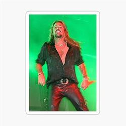 Vince Neil Photograph Sticker