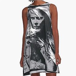 Vince Neil Exposed A-line Dress