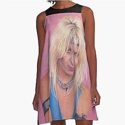 Vince Neil and Nikki Sixx A Line Dress