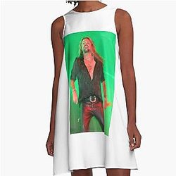 Vince Neil Photograph A-Line Dress